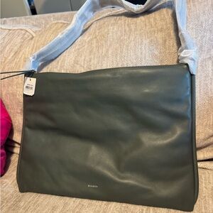 Skagen Sage Green Leather Bag - Color: Agave